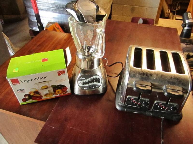 Toaster, blender and veg-o-matic...