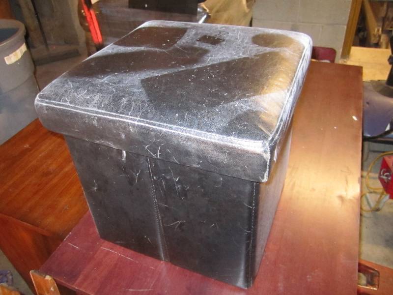 Foot stool storage box...