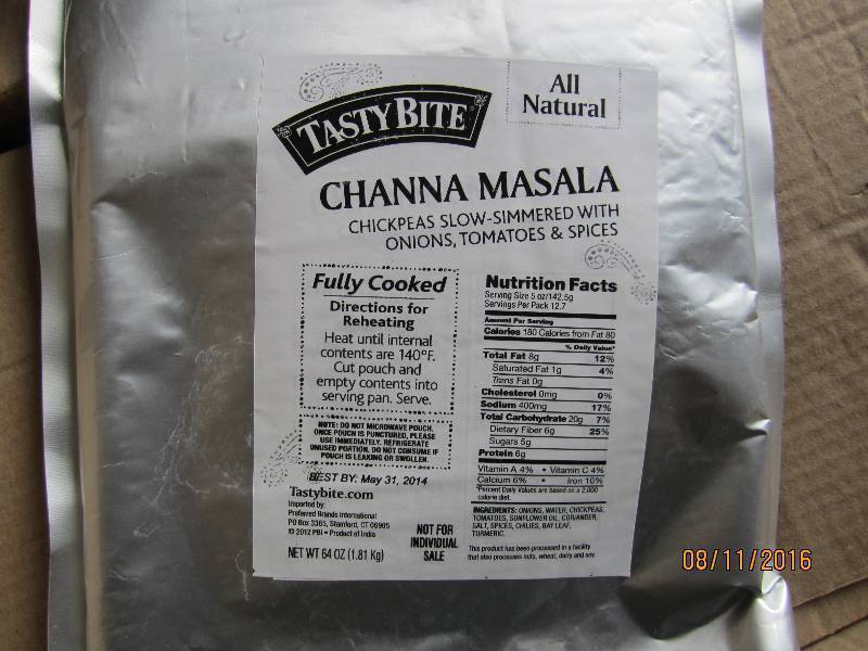 5 Case Lot of Tasty Bite Channa Mas...