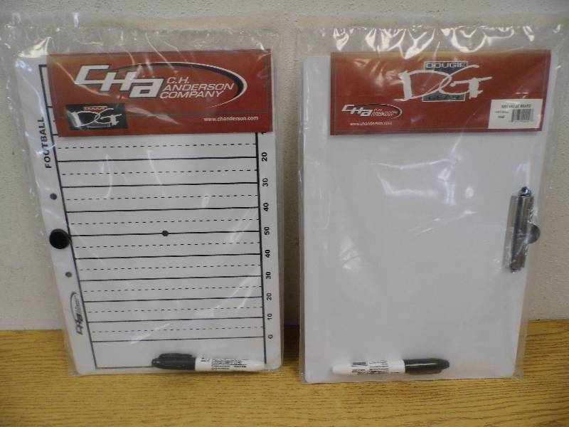 2 Football Dry Erase Boards