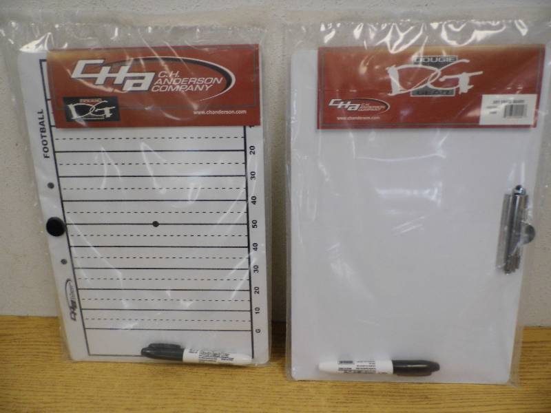 2 Football Dry Erase Boards