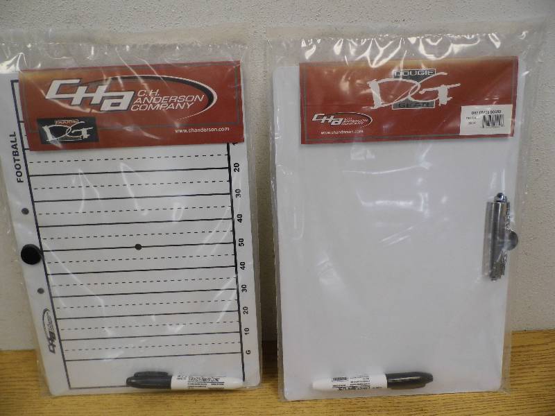 2 Football Dry Erase Boards