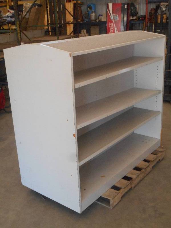 lot 7 image: 2x5 Double Sided Rolling ShelfDi...