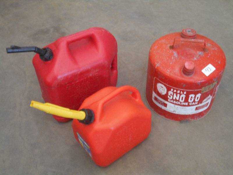 lot 43 image: Lot Of (3) Fuel Cans ...