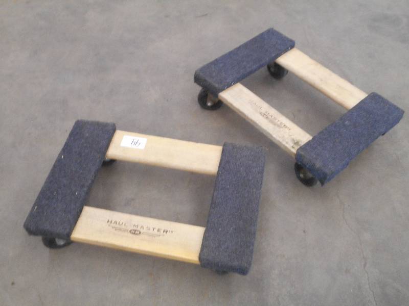 lot 44 image: Pair Of 12x18 Floor Dollies ...