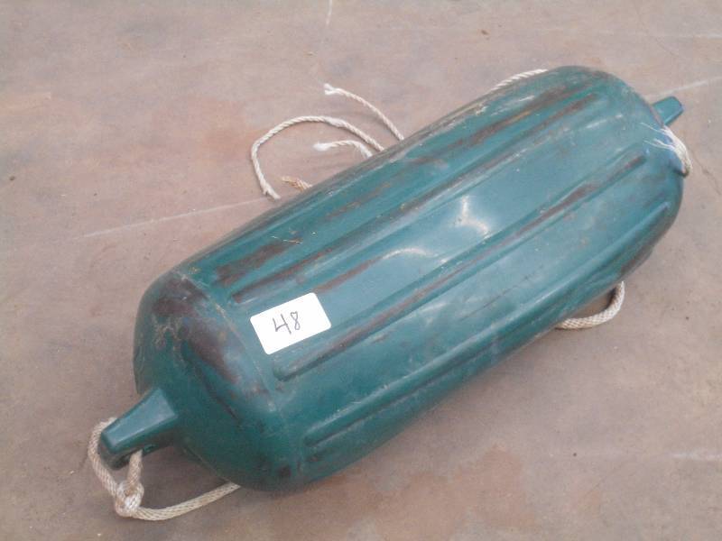 lot 48 image: Large Boat Bumper, Green ...