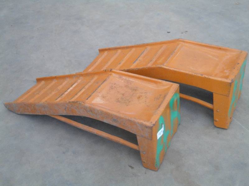 lot 49 image: Set Of Steel Car Ramps ...