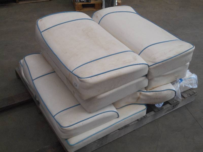 lot 52 image: Pallet Lot Of Boat Seat Cushions, M...