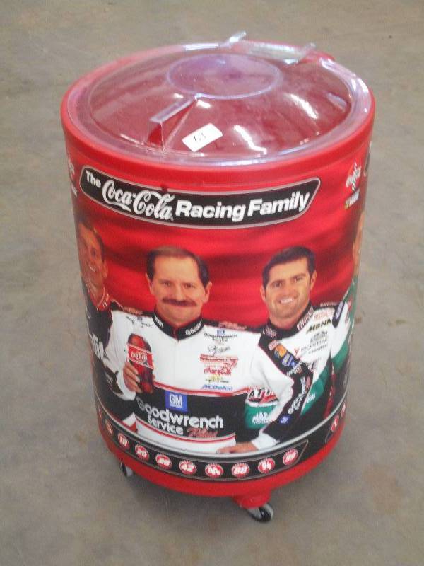 lot 63 image: Rolling Coca-Cola Beverage Cooler ...