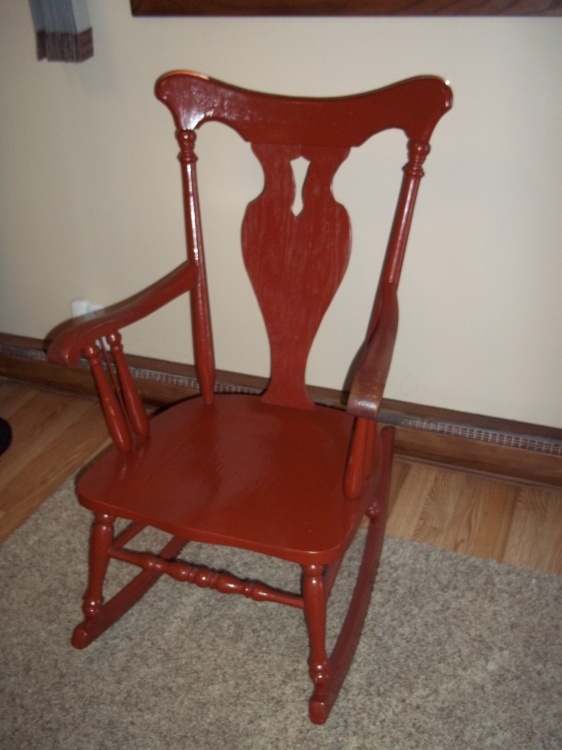 Antique Wood Rocking Chair