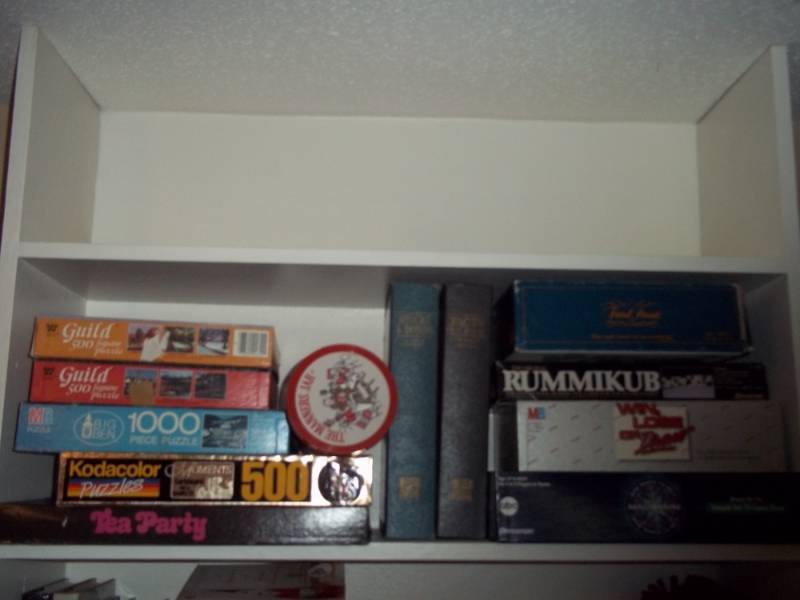 Shelf of Puzzles and Games