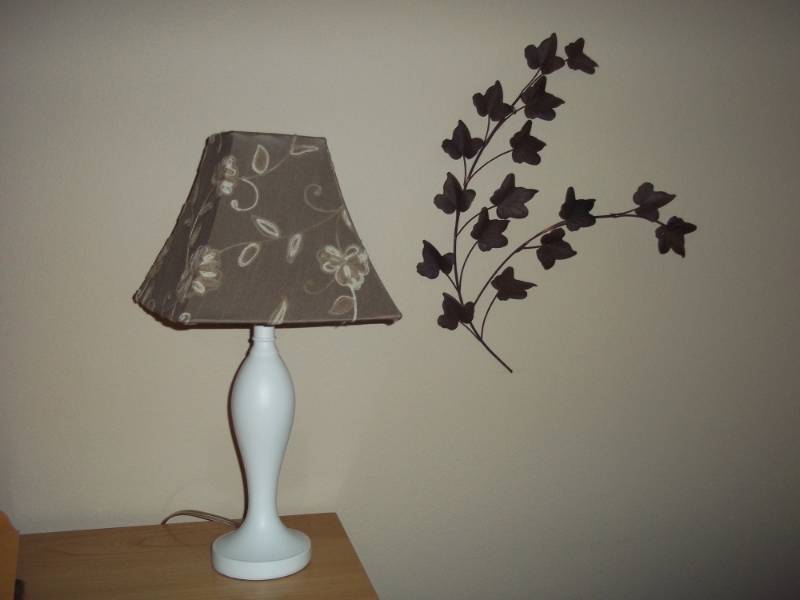 Table Lamp and Wall Dcor