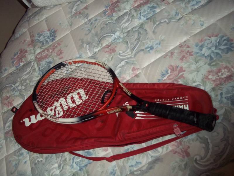 Red Racket Ball Racket with Bag