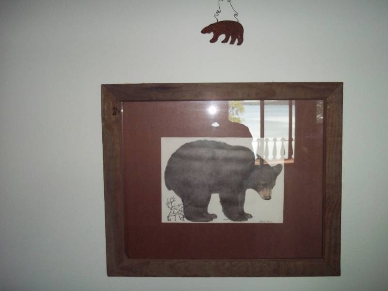 Framed Bear picture 19 x 23