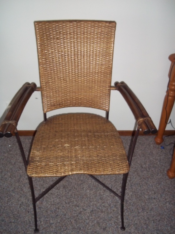 Brown Wicker Chair