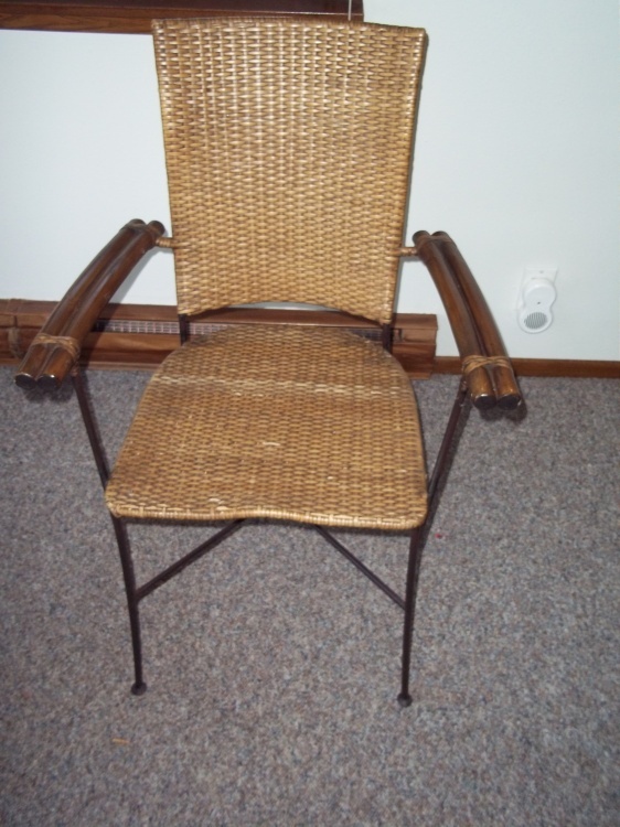 Brown Wicker Chair