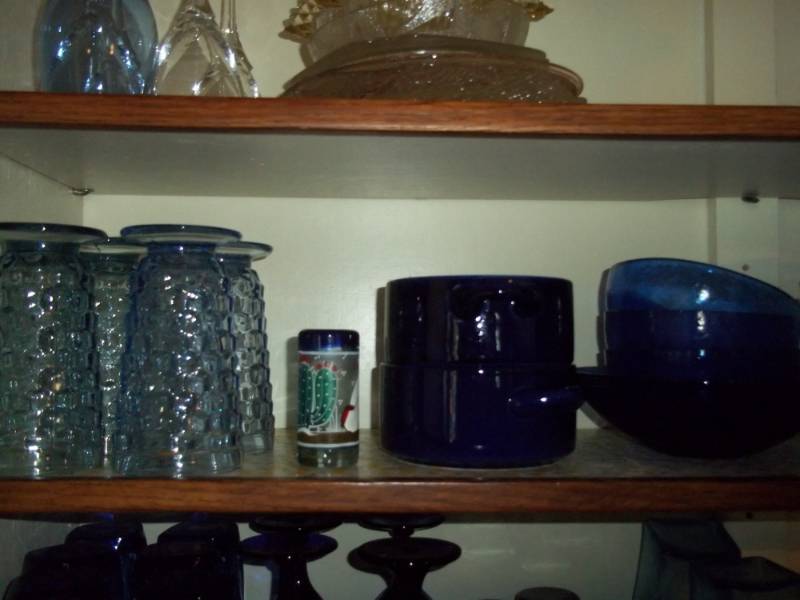 Blue Gasses and plates