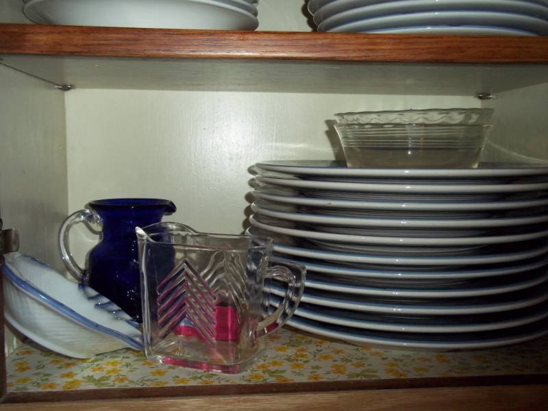 Blue plates and ext�.