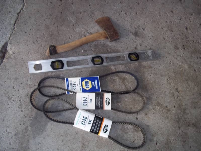 Hatchet, 2 level and belts