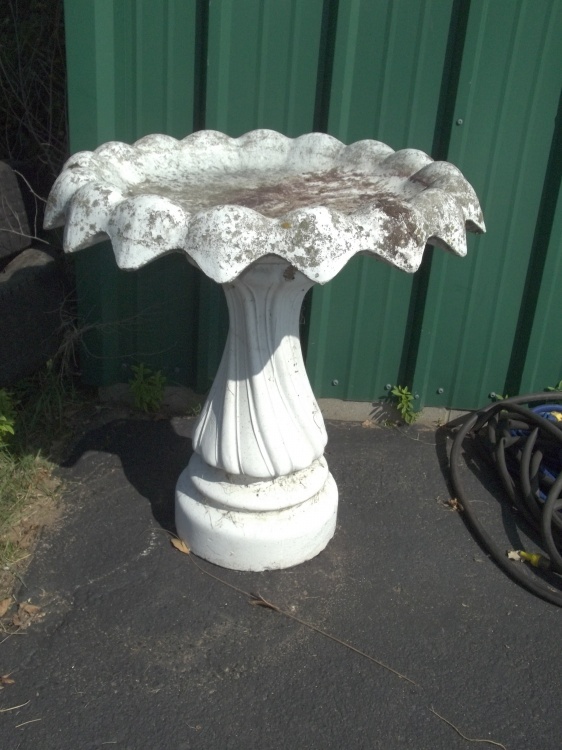 Cement Bird Bath