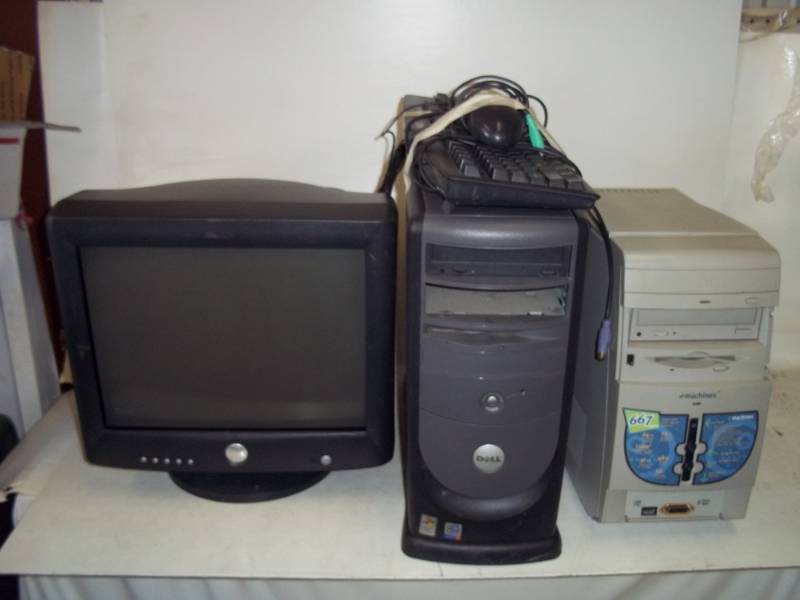 lot 81 image: 2 Computers, Keyboard, and Monitor