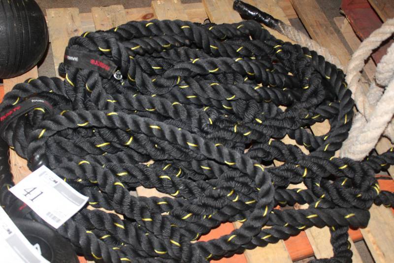 Lot of (2) Black Power Training Ropes