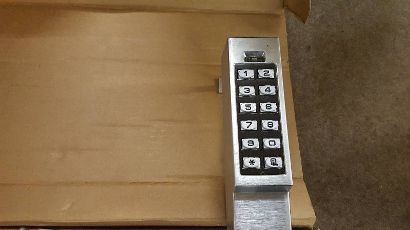 Trilogy Narrow Stile Push Button Security Door Handle