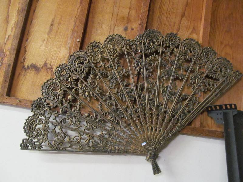 lot 55 image: Fan Wall Hanging