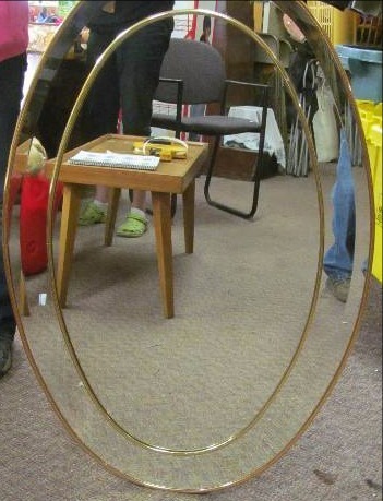 lot 77 image: Oval Mirror