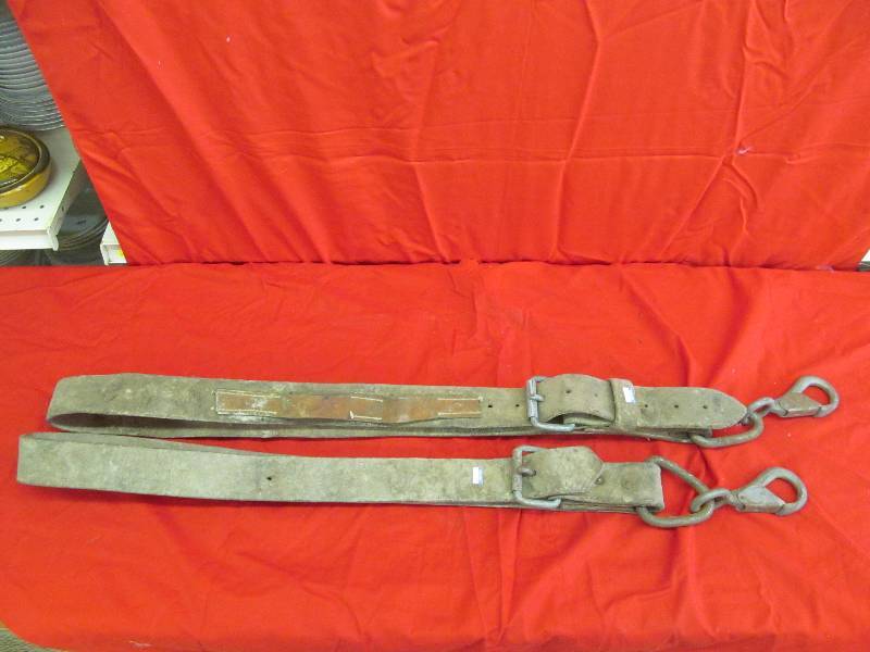 lot 159 image: Vintage Leather Straps