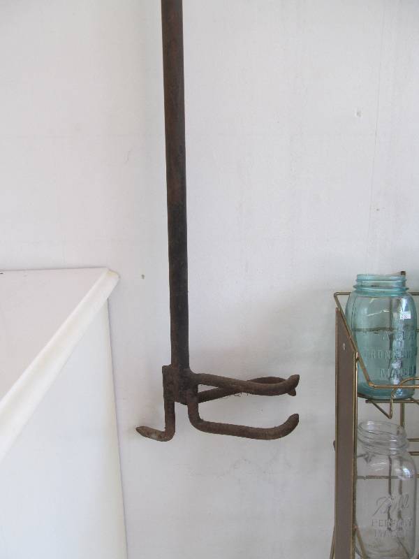 lot 166 image: Vintage wood furnace tool