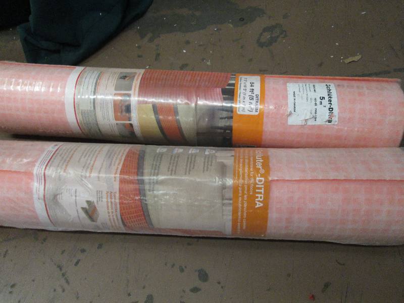 lot 33 image: 2 rolls of Ditra 54 sq. ft. 3 ft. 3...