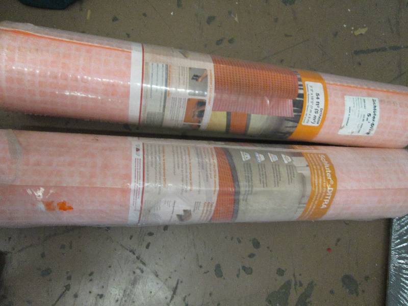 lot 35 image: 2 rolls of Ditra 54 sq. ft. 3 ft. 3...