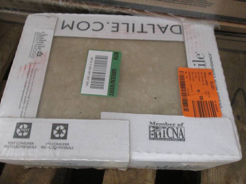 lot 46 image: one box of daltile ceramic wall til...