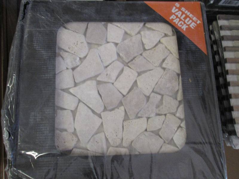 lot 15 image: Lot of 5 roman Beige stone pebble m...