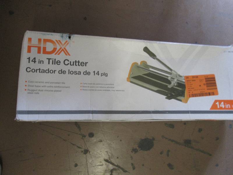 lot 54 image: HDX 14 tile cutter ...