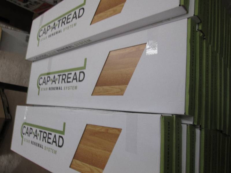 lot 78 image: Lot of 12 - Cap a tread Haley oak stair renewal...