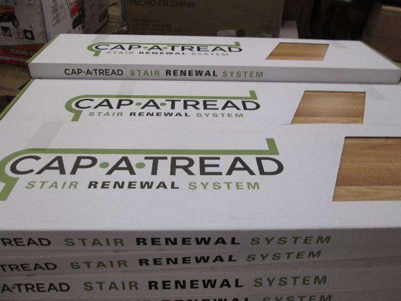 lot 79 image: lot of 12 - Cap a tread Haley oak stair renewal...