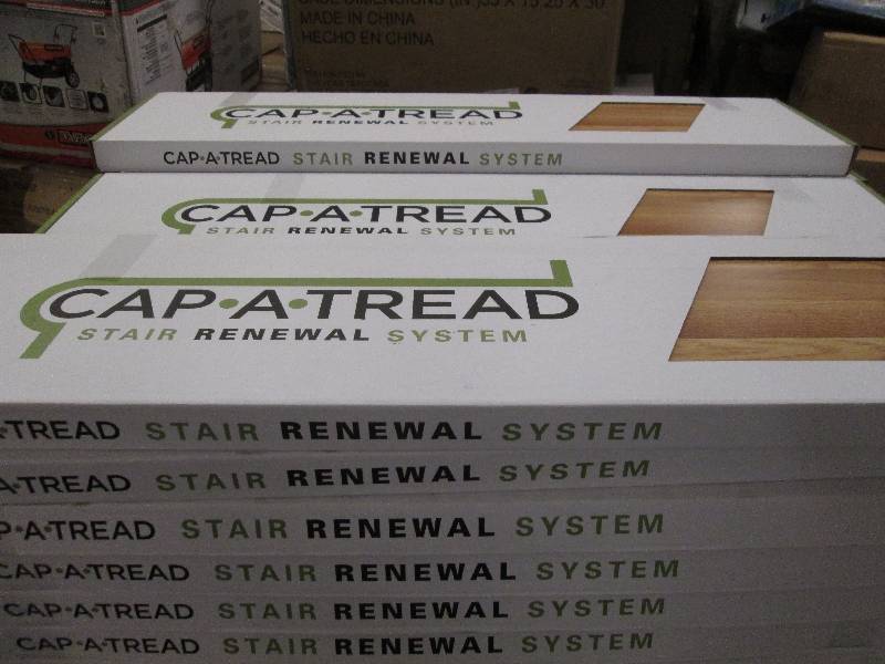 lot 81 image: Lot of 8 - Cap a tread Haley oak stair renewal...