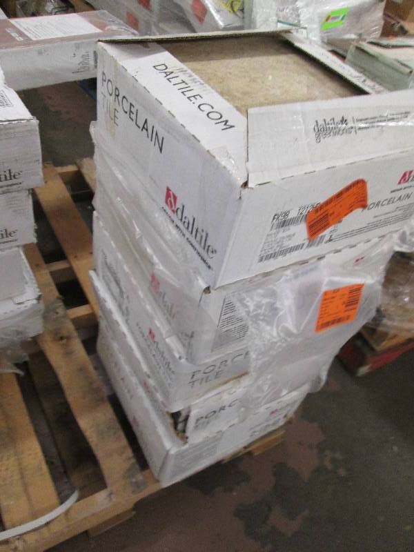lot 105 image: 4 cases of daltile porcelain tile 1...
