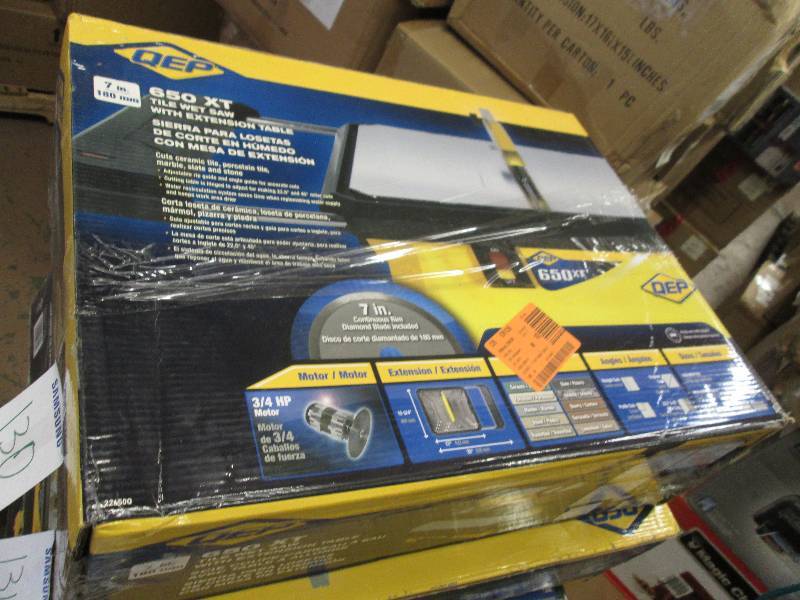 lot 133 image: 34 HP Wet Tile Saw with 7 in. Diam...