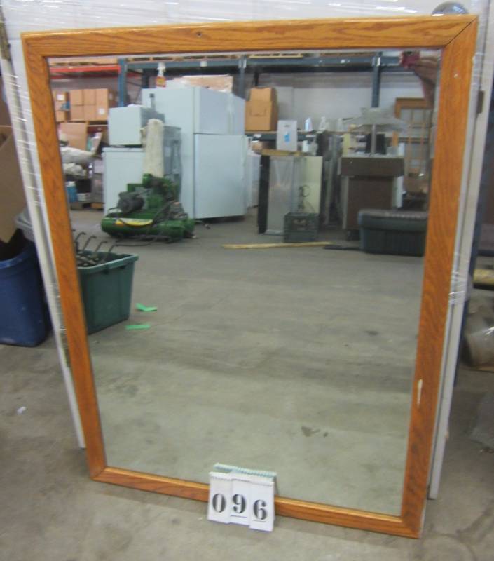 lot 96 image: (2) Wood Framed Mirrors