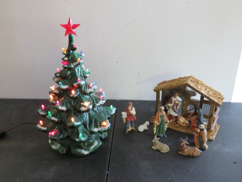 Vintage Ceramic Christmas Tree