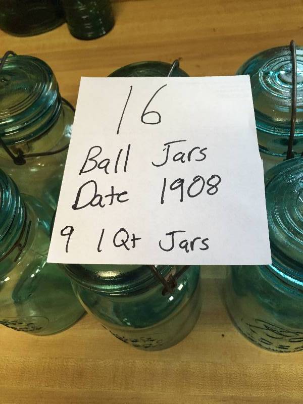BALL JARS DATE 1908