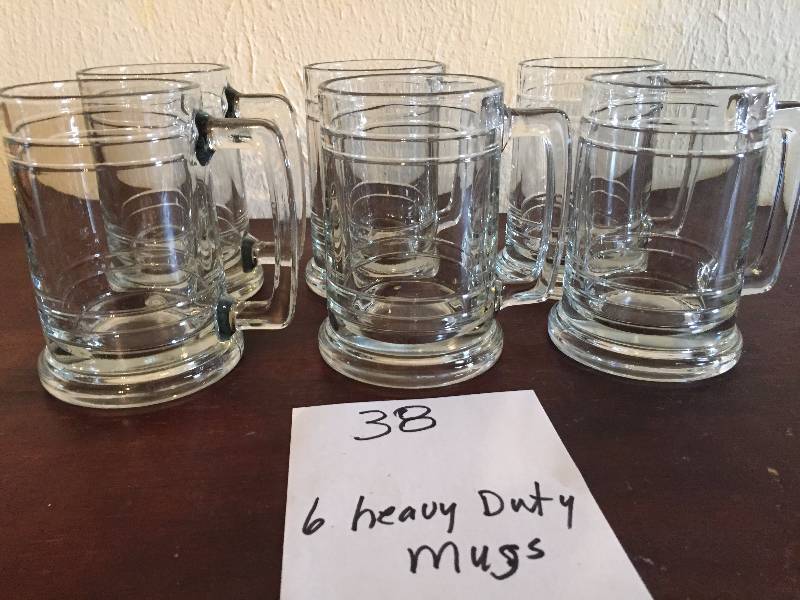 SIX HEAVY DUTY MUGS