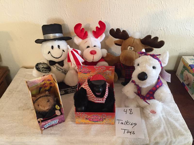 SIX STUFFED ANIMALS THAT TALK