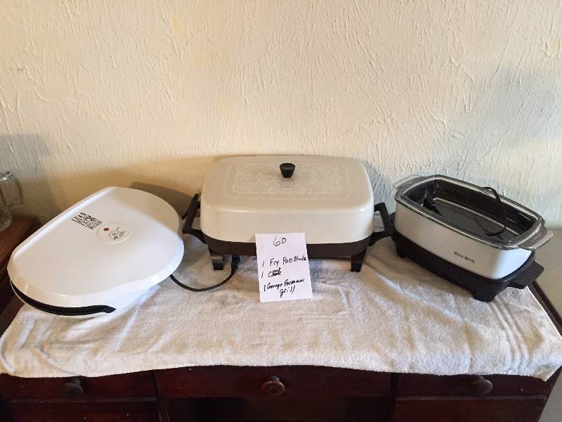 CROCK POT,GEORGE FOREMAN AND ELECTRIC FRY PAN
