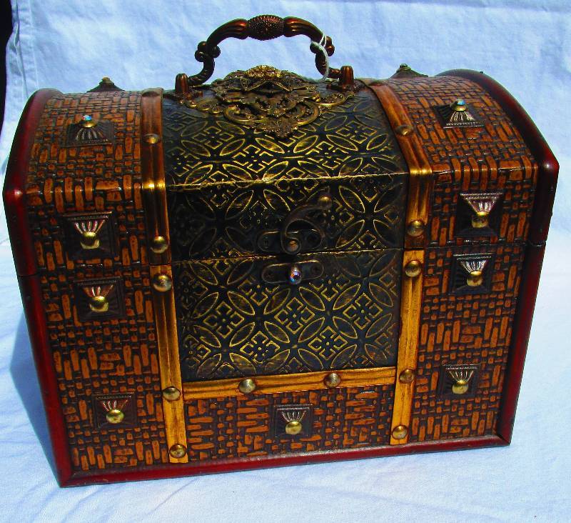 NEW JEWELED TRUNK - LINED