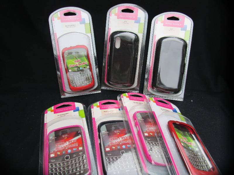 NEW 5 CELL PHONE COVERS AND 2 CASES