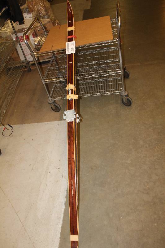 lot 20 image: Wooden Norway Cross Country Skis